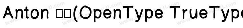 Anton 常规(OpenType TrueType字体转换